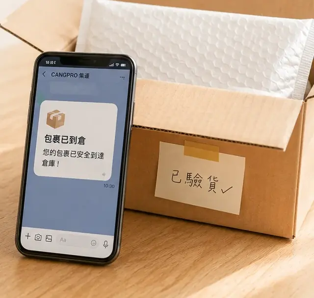 包裹到倉，我們秒推 LINE 通知