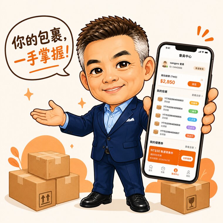 你的包裹，一手掌握